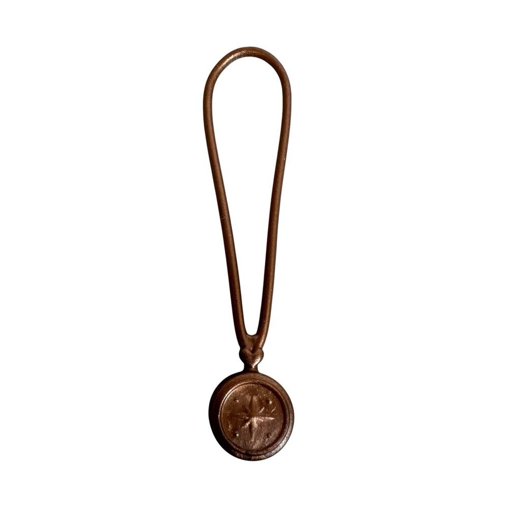 Barbie Doll Compass Necklace Brown Hiking Camping Outdoor Accessory